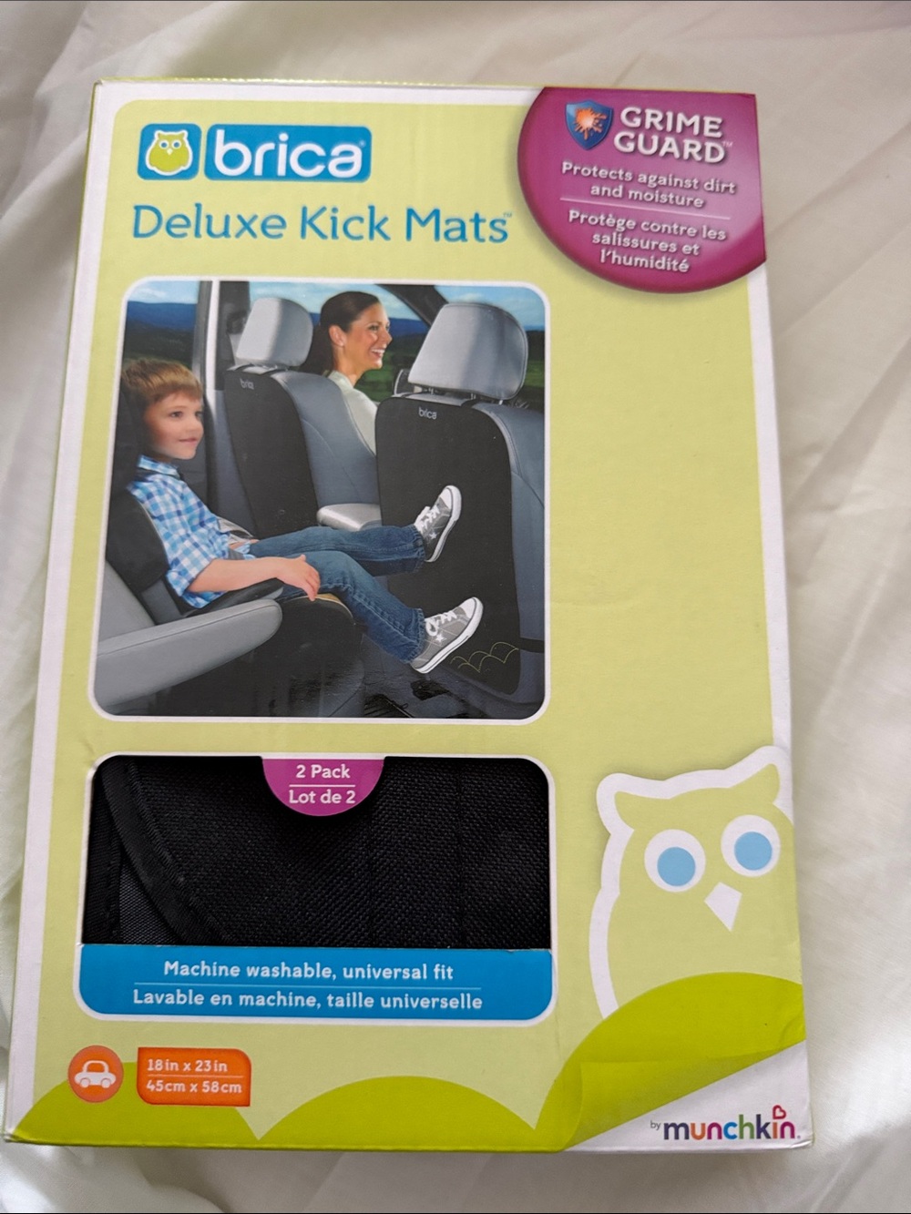Brica Deluxe Kick Mats - Black (2 Pack)